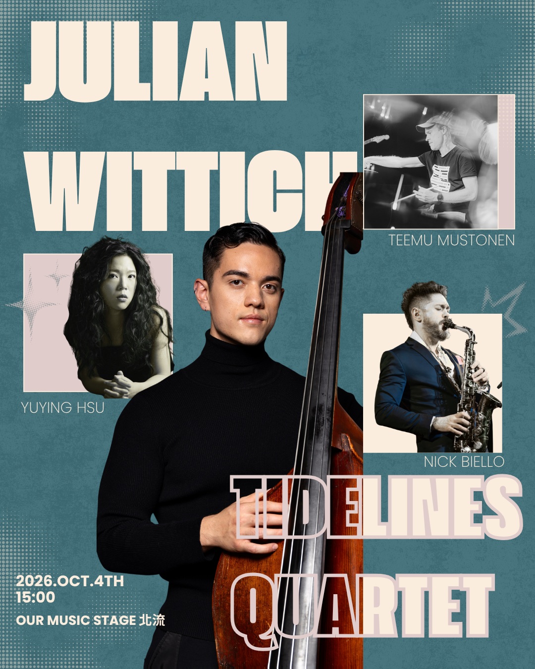 Julian Wittich Tidelines Quartet 活動海報