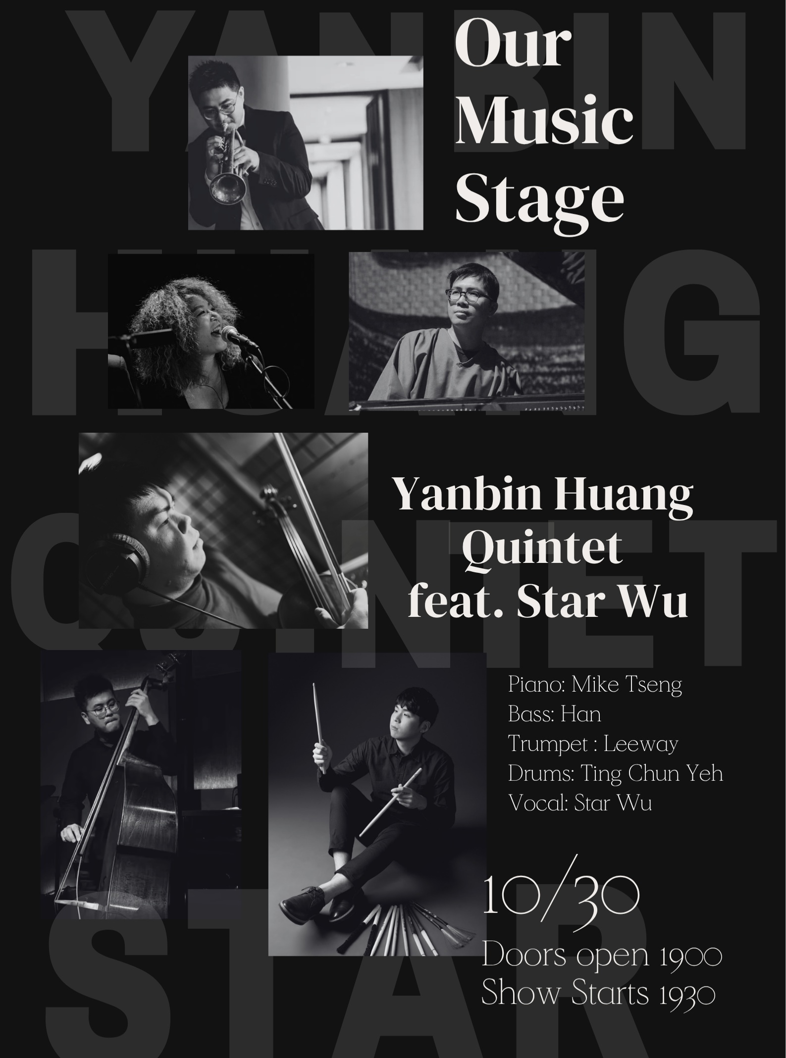 再見・再遇見 Na Razie｜黃彥斌《緣》爵士小提琴專輯巡迴 Yanbin Huang Quintet feat. Star Wu 活動海報